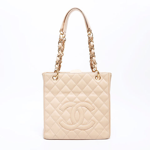 CHANEL No. 13 COCO Mark Matelasse Caviar Skin Chain Shoulder Bag pink WS10699