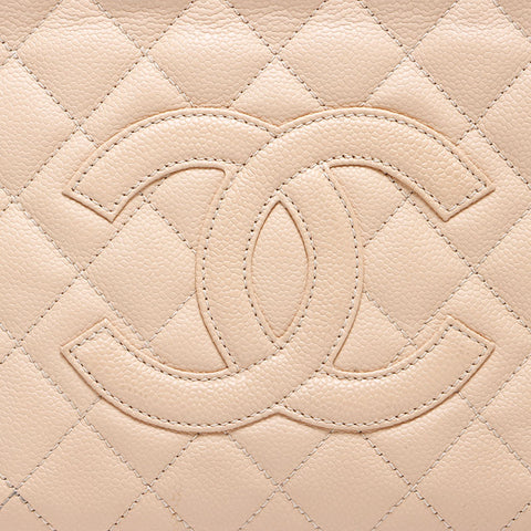 CHANEL No. 13 COCO Mark Matelasse Caviar Skin Chain Shoulder Bag pink WS10699