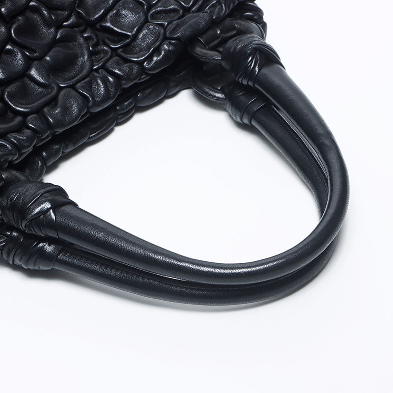 プラダ PRADA レザー ハンドバッグ ブラック WS10704 – NUIR VINTAGE