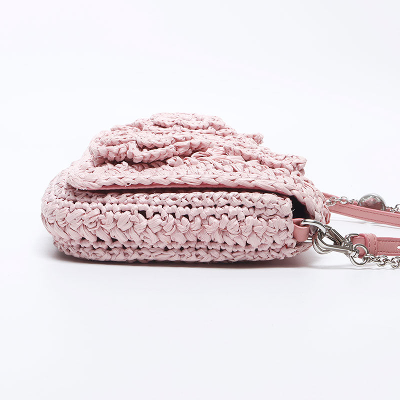 ミュウ ミュウ Miu Miu フラワー クリスタル 花柄 ストラップ