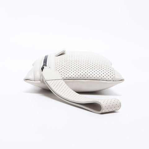 BOTTEGAVENETA Leather punching pouch clutch bag Handbag beige WS10709