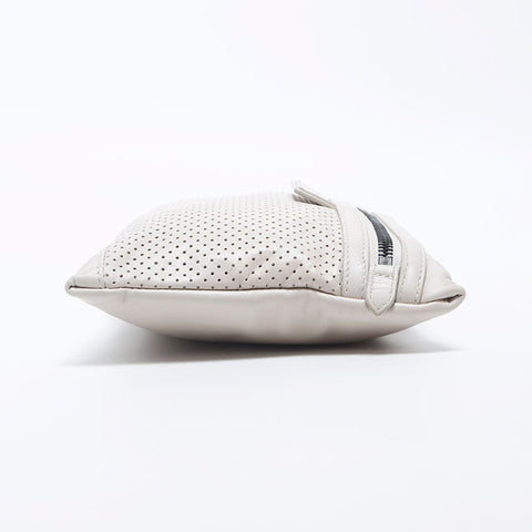 BOTTEGAVENETA Leather punching pouch clutch bag Handbag beige WS10709