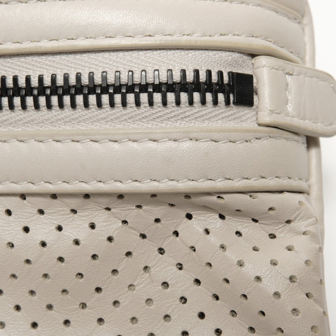 BOTTEGAVENETA Boxsack-Clutch aus Leder Handtasche beige WS10709