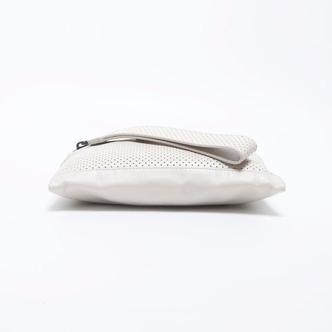 BOTTEGAVENETA Leather punching pouch clutch bag Handbag beige WS10709