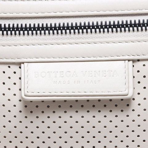 BOTTEGAVENETA Leather punching pouch clutch bag Handbag beige WS10709