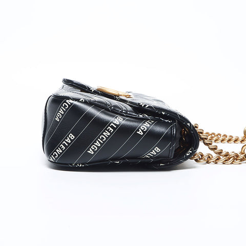 Gucci BALENCIAGA Marmont The Hacker Project Shoulder Bag Black WS10725