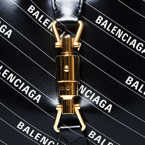 Gucci Balenciaga Jackie 1961 The Hacker Project手提包黑色WS10726