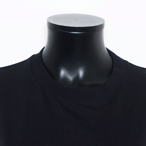 Prada Triangle徽标标签口袋尼龙短袖T恤黑色WS10730