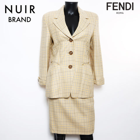 Fendi Setup Anzug gelb WS10733