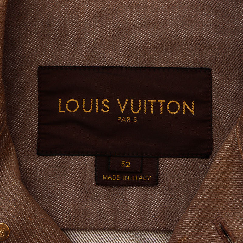 Louis Vuitton LOUIS VUITTON denim jacket brown WS10734 Louis Vuitton LOUIS VUITTON denim jacket brown WS10734