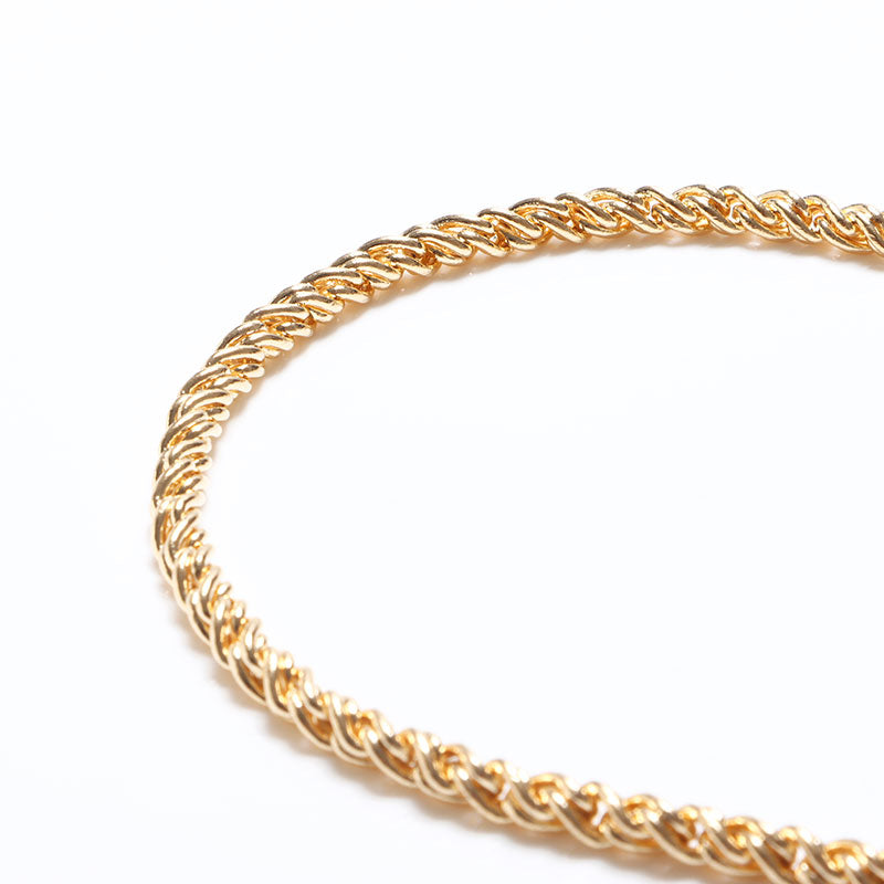 クリスチャンディオール　ネックレス　ツイスト　ロープ　ゴールド　ヴィンテージ クリスチャンディオール ネックレス ツイスト ロープ ゴールド