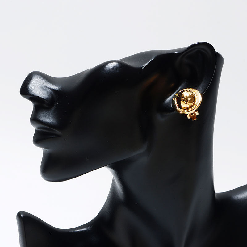 セリーヌ CELINE 星 ラウンド ヴィンテージ イヤリング ゴールド