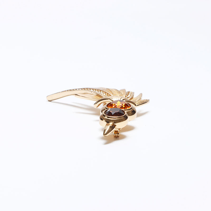 Christian Dior クリスチャン ディオール ラインストーン ブローチ DIOR Christian Dior Rhinestone Logo Brooch ディオール