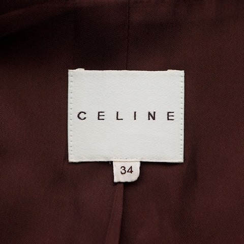 セリーヌ CELINE ウール ロング コート ベージュ WS10763