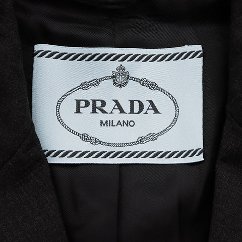 プラダ PRADA シングル 2022ss ジャケット ブラック WS10769