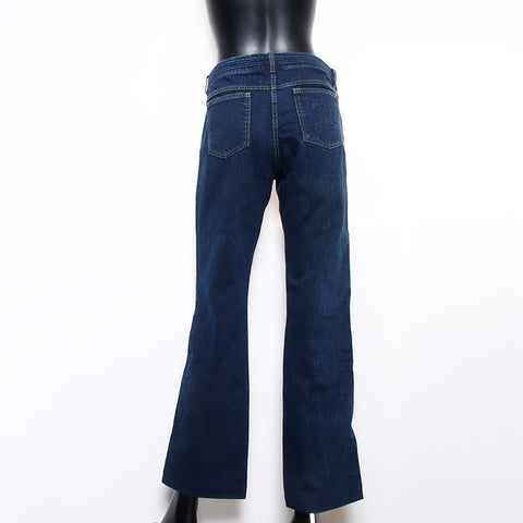 CELINE Logo denim Size:40 Pants Navy WS10772