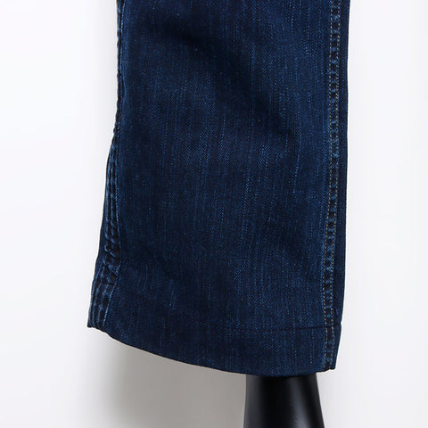 CELINE Logo denim Size:40 Pants Navy WS10772