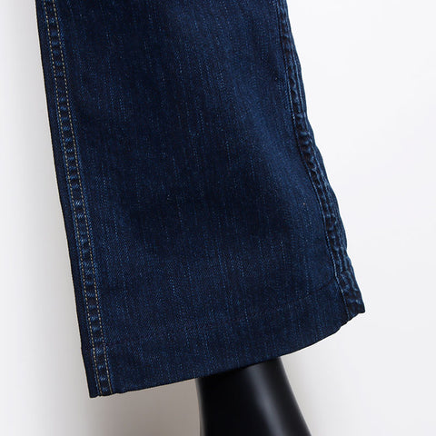 CELINE Logo denim Size:40 Pants Navy WS10772