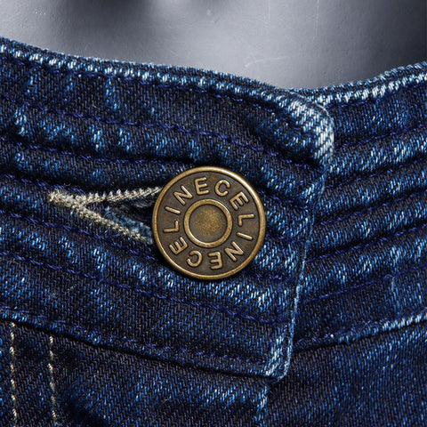 CELINE Logo denim Size:40 Pants Navy WS10772