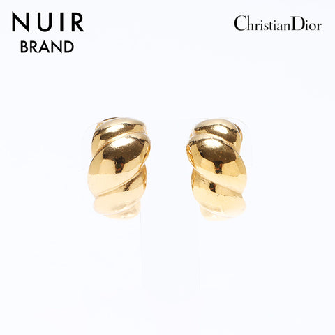 Christian Dior Vintage Earrings Gold WS10789