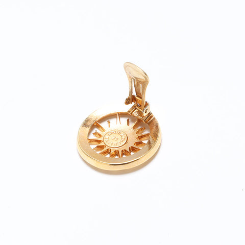 Boucle d'oreille logo rond CELINE Soleil or WS10792