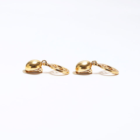 CELINE Musical note round Earring gold WS10793