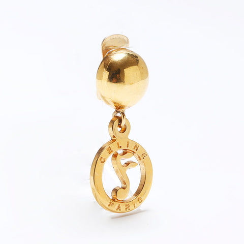 CELINE Musical note round Earring gold WS10793