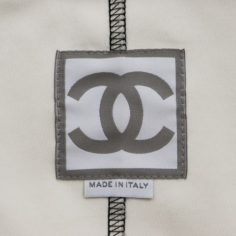 Chanel Size:36 Sports Line Mesh Metallic 07P Jacket Silver WS10804