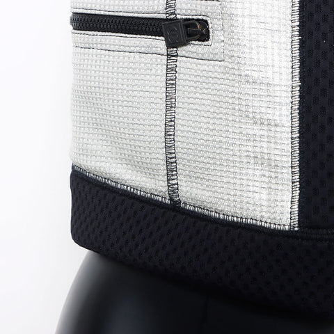 Chanel Taille: 36 Sports Ligne Mesh Metallic 07p Jacket Silver WS10804