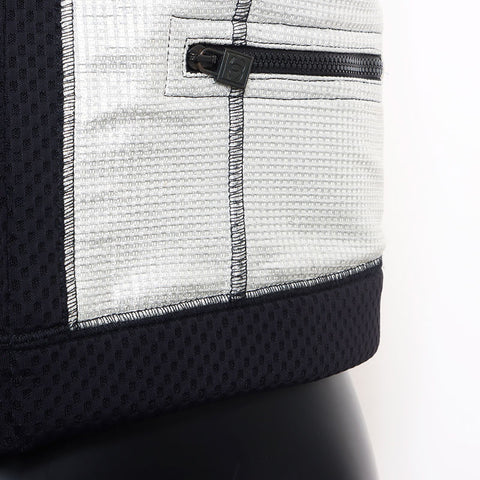 香奈儿大小：36运动线网状金属07p夹克银色WS10804