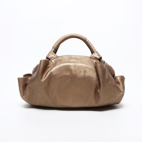 LOEWE Nappa Aire Anagram Leather Handbag bronze WS10813