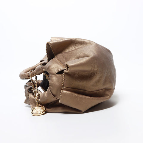 LOEWE Nappa Aire Anagram Leather Handbag bronze WS10813