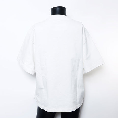 　JIL SANDER ロゴ 丸首 クルーネック 半袖Ｔシャツ ホワイト WS10817