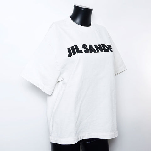 　JIL SANDER ロゴ 丸首 クルーネック 半袖Ｔシャツ ホワイト WS10817