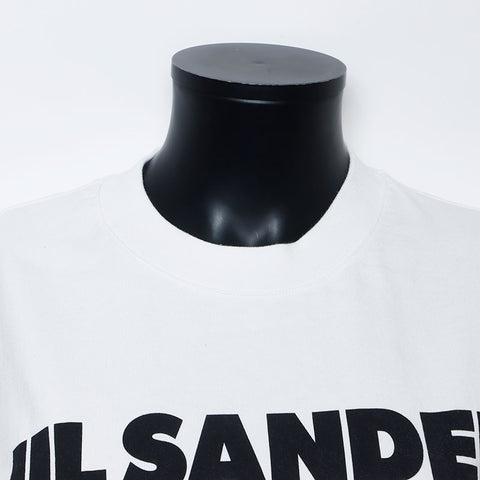 　JIL SANDER ロゴ 丸首 クルーネック 半袖Ｔシャツ ホワイト WS10817