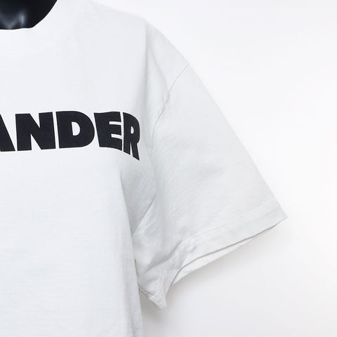 　JIL SANDER ロゴ 丸首 クルーネック 半袖Ｔシャツ ホワイト WS10817