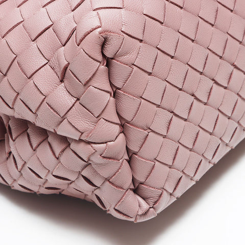 ボッテガヴェネタ BOTTEGAVENETA イントレチャート オリンピア レザー チェーン ショルダーバッグ ピンク WS10821