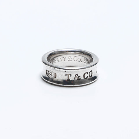 TIFFANY&Co. 925 1837 Narrow Ring No. 8 Ring Silver WS10834