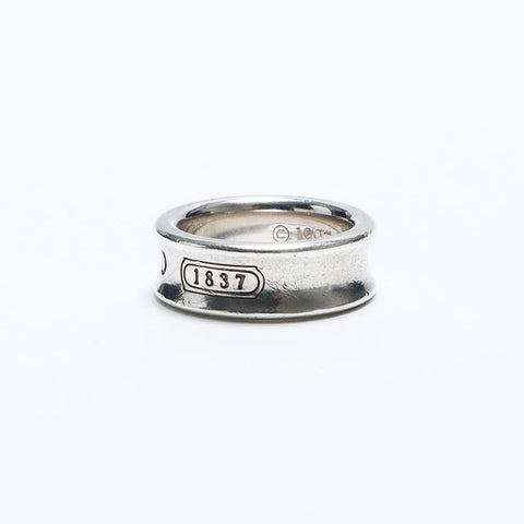 TIFFANY&Co. 925 1837 Narrow Ring No. 8 Ring Silver WS10834