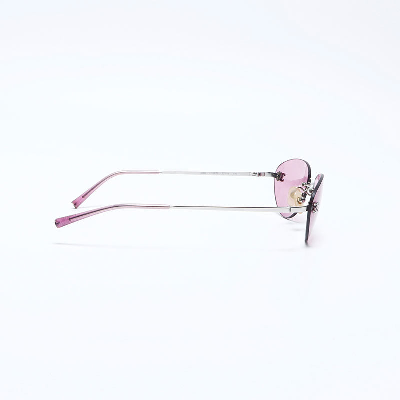 シャネル 4032 ココマーク サングラス リムレス コンパクト 折り畳み シャネル CHANEL ココマーク カラーレンズ リムレス サングラス