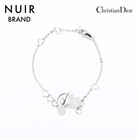 クリスチャンディオール Christian Dior ロゴ ハート ブレスレット シルバー WS10863