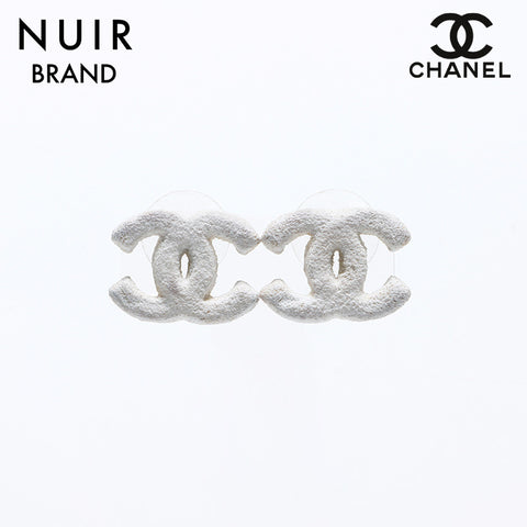 シャネル CHANEL 珊瑚モチーフ ココマーク 03A ピアス ホワイト WS10920