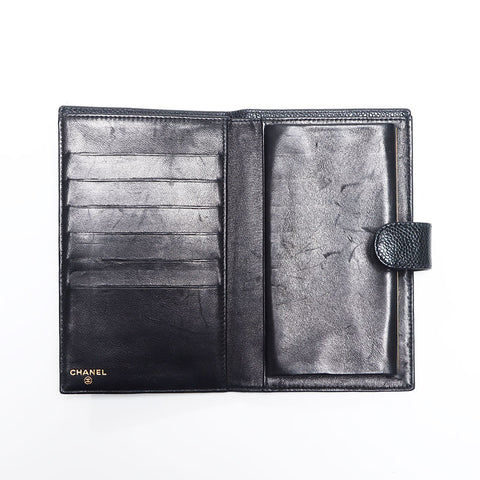 CHANEL No.6 COCO Mark Caviar Skin Purse black WS10943