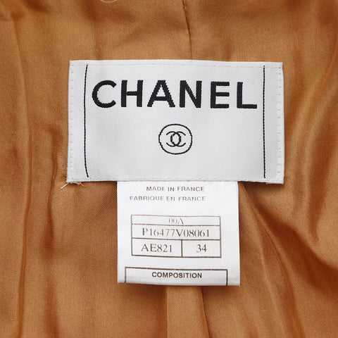 シャネル CHANEL Size:34 フェイクファー 00A ロング コート ベージュ WS10954