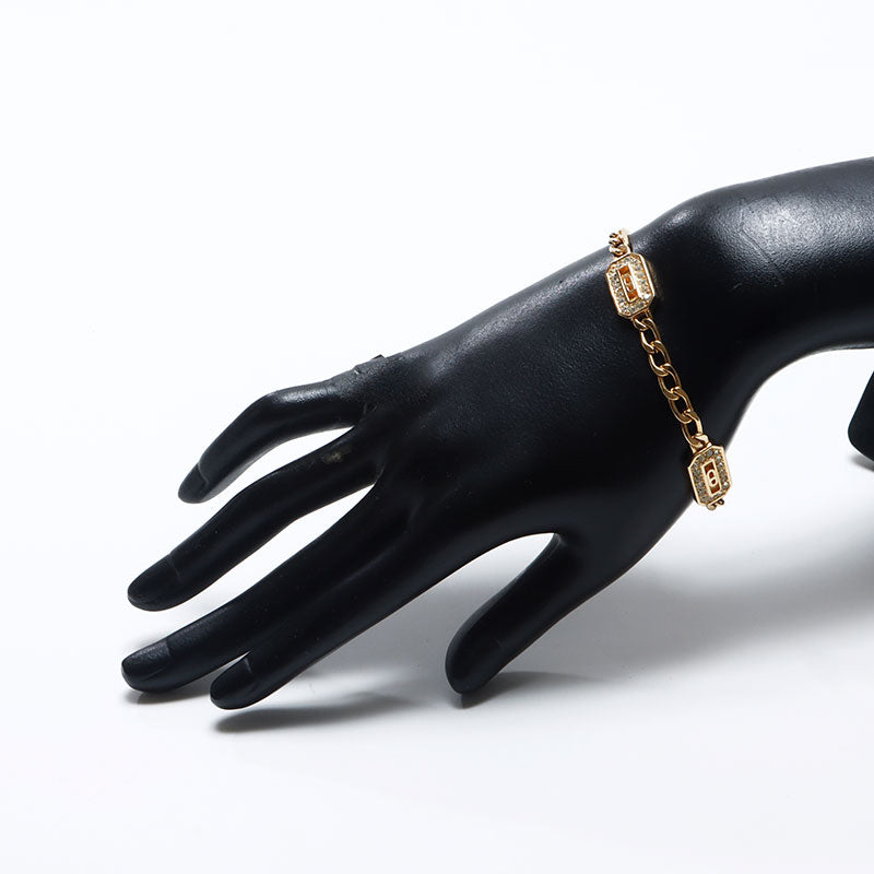 クリスチャンディオール Christian Dior CDロゴ ラインストーン