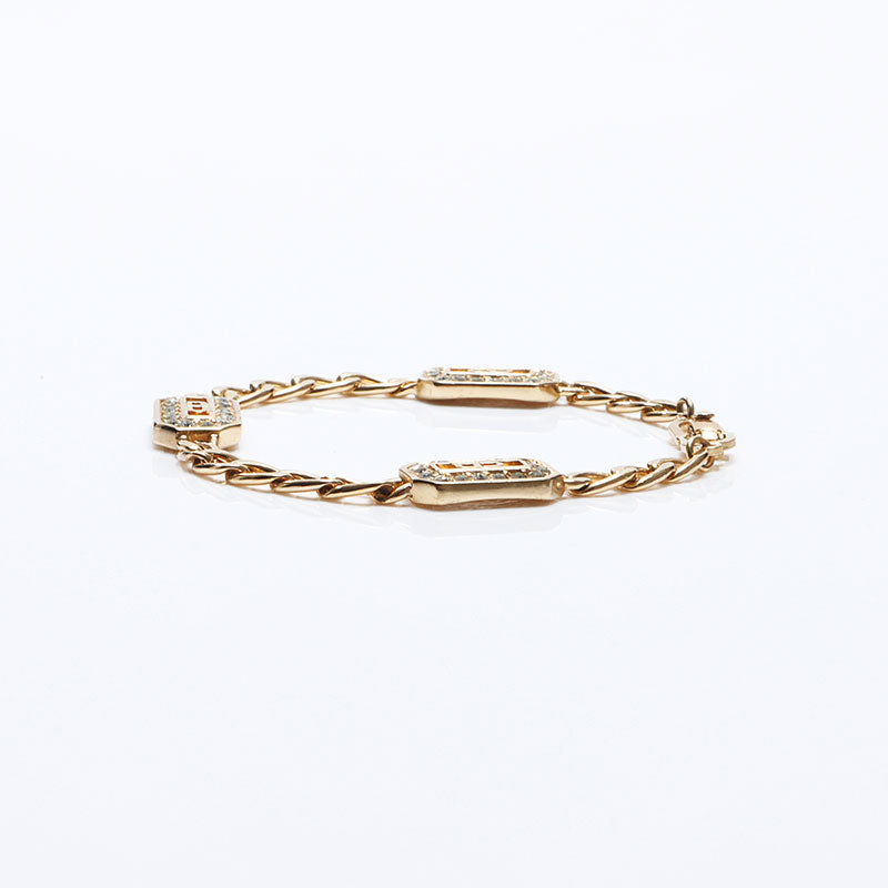 クリスチャンディオール　ブレスレット クリスチャンディオール Christian Dior CDロゴ ラインストーン