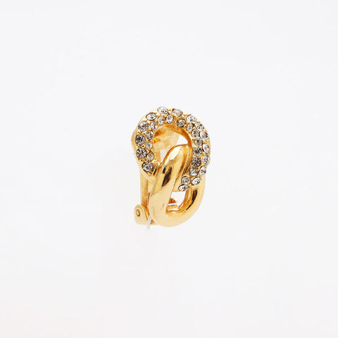 Boucles d'oreilles en strass de dior chrétien Gold WS10986