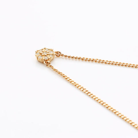 Christian Dior Rhingestone Collier Gold WS10988