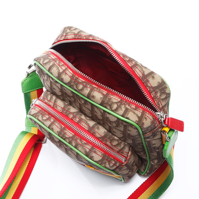 Christian Dior Trotter Rasta Shoulder Bag Multicolor WS10995 Christian Dior Trotter Rasta Shoulder Bag Multicolor WS10995
