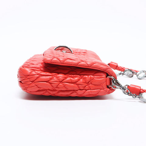 miu miu miu matelasse nappa水晶2way肩带粉红色WS10996